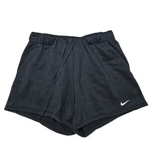 Nike Dri-Fit Womens Size S Black Pull On Jogger Shorts With Pockets Drawstring